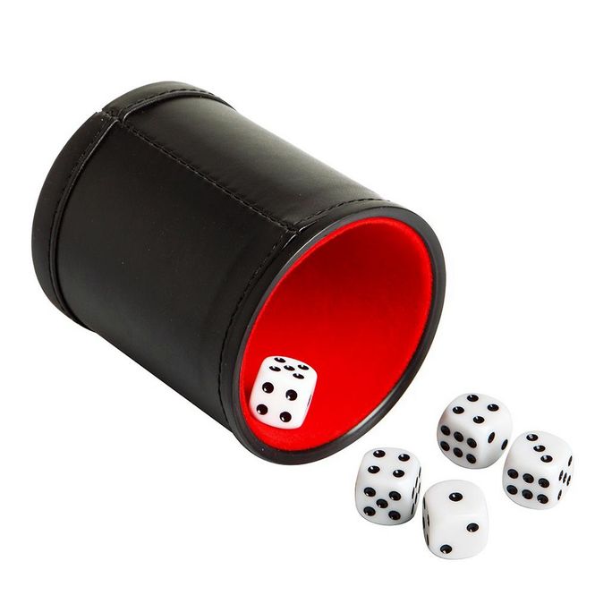 Hovedbilde Dice cup med 5 terninger