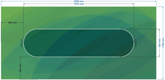 Hovedbilde Casino pokerduk grønn